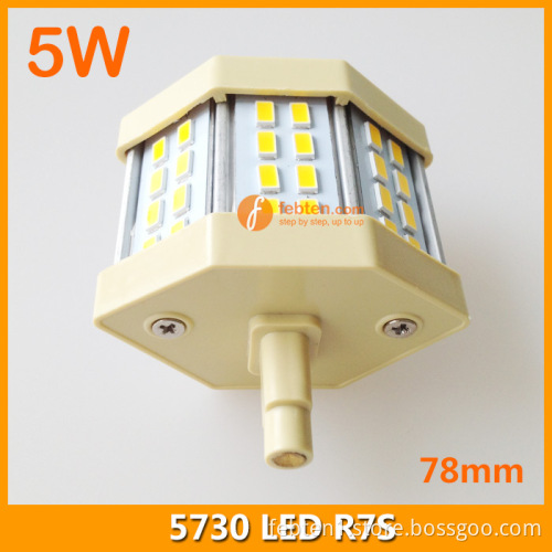 5W LED R7S lamp SMD5730 78mm